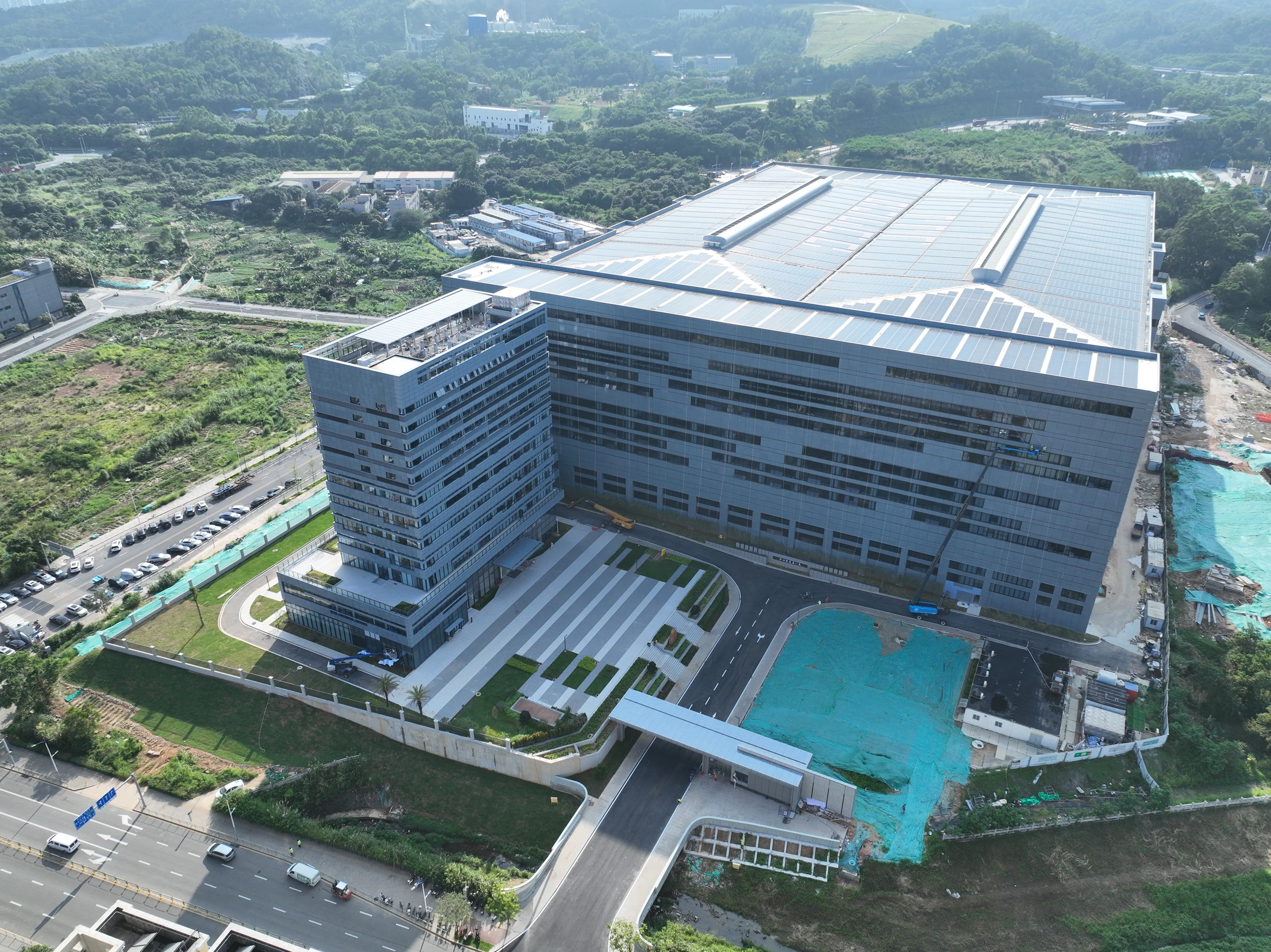 龙岗智能建造产业园真实现场航拍，本人提供